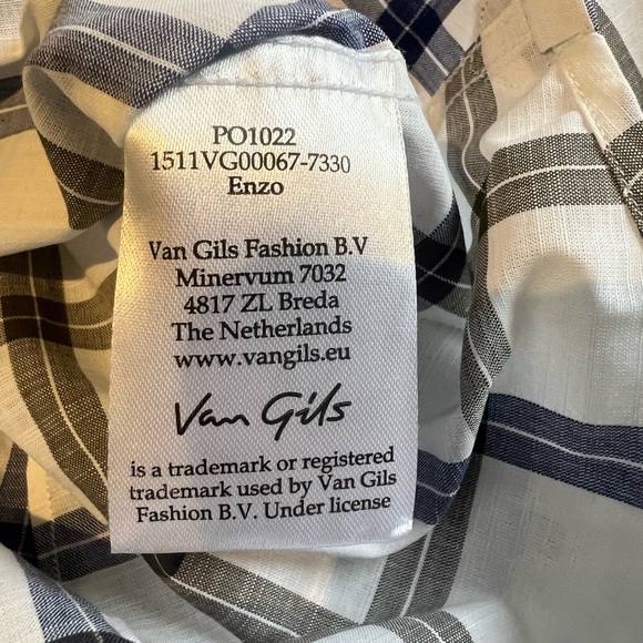 VanGil Cotton Plaid Button Down Shirt - Picture 7 of 8